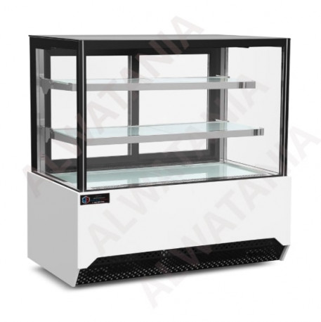 Buy Alwatania Factory CIGS011, Square Glass Dessert Display Refrigerator, 1500 mm