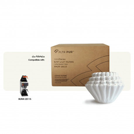 FLTR PUR FPCFF 20115 Commercial Coffee Filters 9.75 x 4.5 in – 6000 pcs