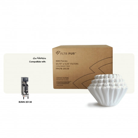 Buy FLTR PUR FPCFB 20138 Commercial Coffee Filters 13.75 x 5.25 in – 3000 pcs (6 Packs of 500)