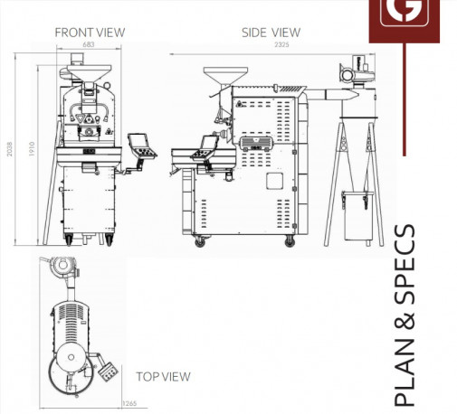 Buy  ماكينة تحميص القهوة شركة Genio 