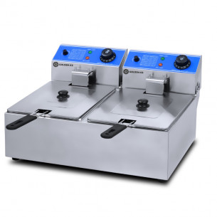 Buy Golden Ice HEF-6L-2, Electric Double Tank Deep Fryer, 6 Liters per Tank
