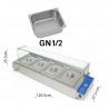 Buy Golden Ice, HBM-24, 4-Pan Bain-Marie Food Warmer,  1205mm Width