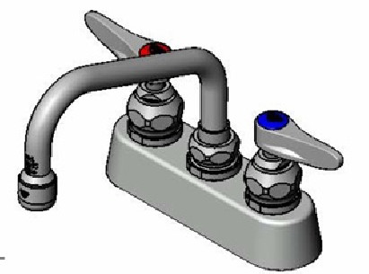 Buy T&S B-1100, Workboard Faucet, Deck Mount, 3-1/2 inches