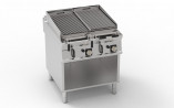 Buy Tecnoinox GR8FG9T, Freestanding Lava Stone Gas Grill Top on Open Cabinet