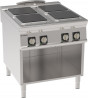 Buy Tecnoinox PC8FE9, Freestanding Electric Boiling Top with 4 Squared Hermetic Plates on Open Cabinet