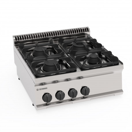 Buy Tecnoinox PC70G7, 4 Burners, Gas Boiling Top with Cast Iron Grids