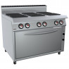 Buy OffCar 90CQE16XLE, Electric 6 Square Plates Range on Electric Oven