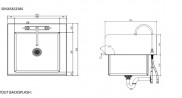 Buy Miran SDIS455025BS, Stainless Steel Drop-In Sink