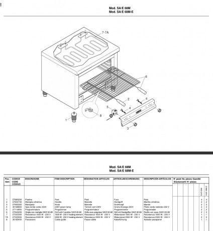 Buy Bertos SA/E 68M, Electric Salamander Grill