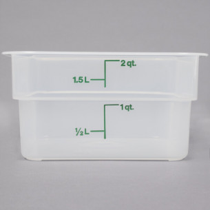 Buy Cambro 2SFSPP190 CamSquare Food Storage Container – 2 Quart