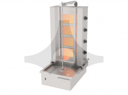 Buy Atalay ADG-4A, Doner Kebab Machine Gas, 4 Burner, Bottom Motor