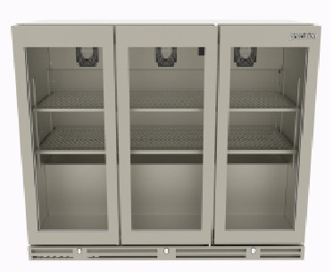 Buy Precision BBS1350-845-GD, Three Section Glass Door Bottle Cooler, 845mm Height