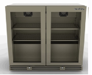 Buy Precision TBBS900-845-GD, Two Section Glass Door Bottle Cooler, 845mm  Height, Tropicalised