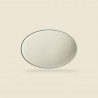 Buy Globy, Oval Plate Grey, 30x22x6 cm