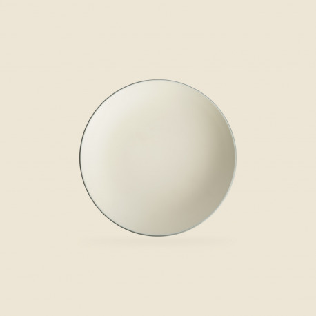 Buy Globy, Round Plate Grey, 26.6x5.7 cm