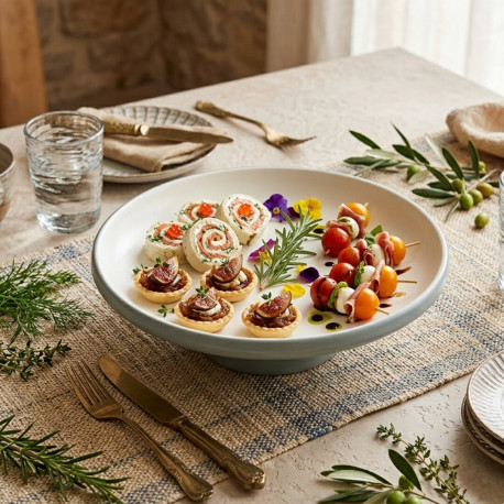 Buy Globy, Round Bowl Grey, 21.3x7 cm