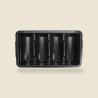 Buy Gastro Plast, 4-Compartment Cutlery Holder Box, Grey, Polypropylene
