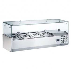 Buy Diamond BL-SB4, Top Counter Stainless Steel Salad Rack, 4 Basins