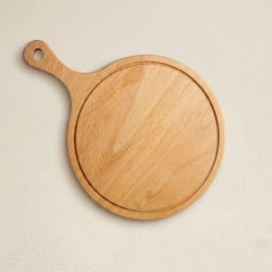 Buy Altinbasak, Wooden Pizza Serving Board with Handle, 26 cm