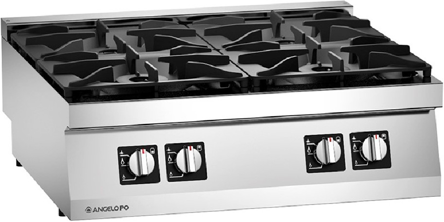 Buy Angelo Po 1S0FA0B, 4 Burners Gas Range, Line 70