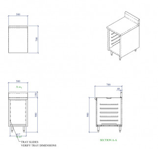 Buy Miran SBS907090(BS40)WM, S/S Base Cabinet, Swing Door With Tray Slides