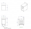 Buy Miran SBS907090(BS40)WM, S/S Base Cabinet, Swing Door With Tray Slides