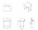 Buy Miran STS937090(BS40)BB, S/S Work Table with Under Shelf and Backsplash