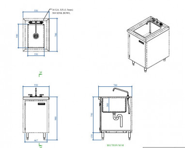 Buy Miran SBS557090WM, Base Cabinet With Sink