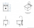 Buy Miran SDIS385025, Stainless Steel Drop In Sink
