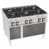 Buy Tecnoinox PCH12FG9, Freestanding 6-burners Gas Boiling Top, Open Cabinet