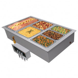 Buy Hatco HWBI-3MA Drop-In Modular Heated Food Well – 3 Full Size GN Pans