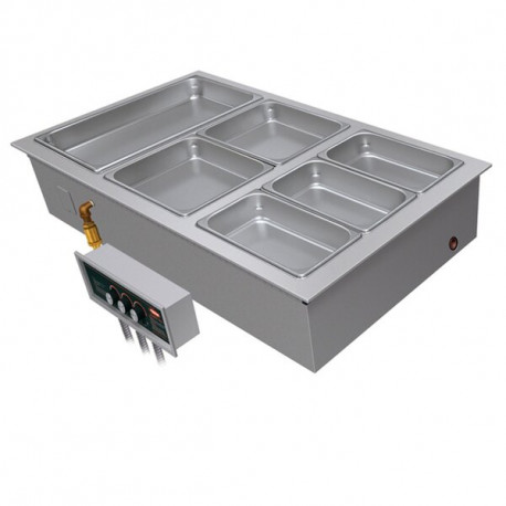 Buy Hatco HWBI-3MA Drop-In Modular Heated Food Well – 3 Full Size GN Pans
