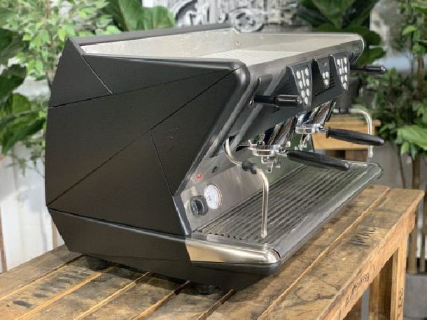 Buy La San Marco LA 100 E 2 Group Commercial Espresso Machine | Matt Black, Electronic Dosing, External Motor Pump, 58mm Professiona