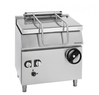 Buy Giorik BG94FM Gas Manual Tilting Bratt Pan 80L Commercial Braising Pan - Mild Iron Tank
