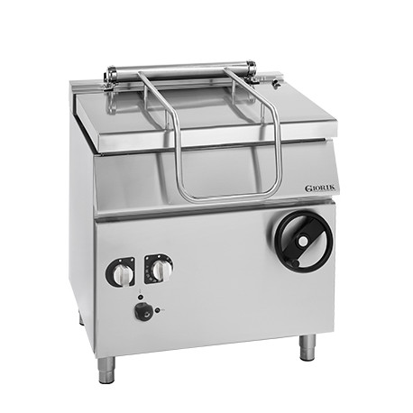Buy Giorik BG94FM Gas Manual Tilting Bratt Pan 80L Commercial Braising Pan - Mild Iron Tank