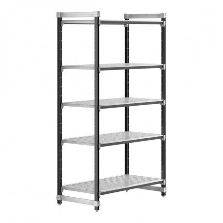 Buy Cambro EXU244884V5480,5 Shelves Polypropylene Brushed Graphite Shelving Kit