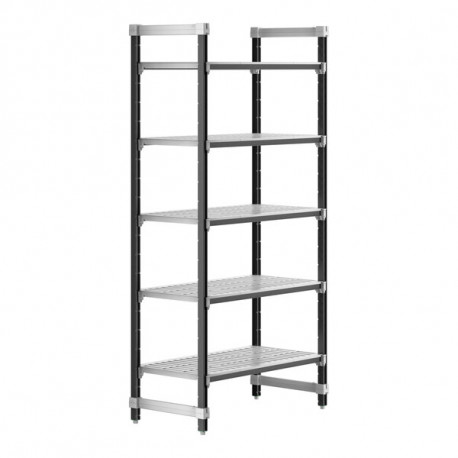 Buy Cambro EXU214284V5480, 5 Shelves Polypropylene Brushed Graphite Shelving Kit