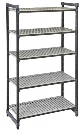 Buy Cambro ESU187284V5580, 5 Shelves Polypropylene Brushed Graphite Shelving Kit