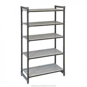 Buy Cambro ESU186084V5580, 5 Shelves Polypropylene Brushed Graphite Shelving Kit