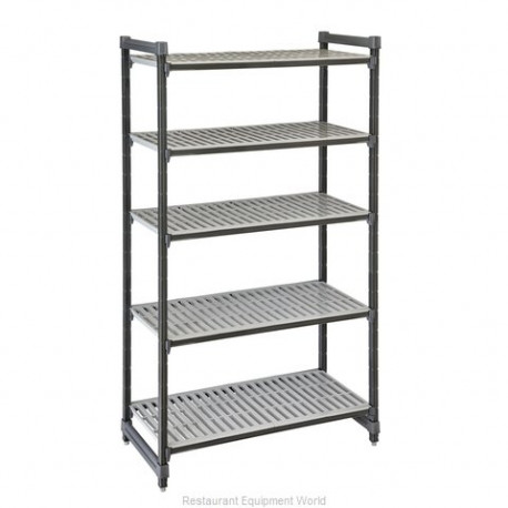Buy Cambro ESU186084V5580, 5 Shelves Polypropylene Brushed Graphite Shelving Kit