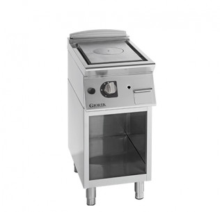 Buy Giorik TG920G, Gas Solid Top Range 400mm on Open Base - Commercial 7.5kW Unika 900