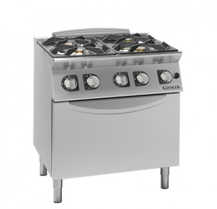 Buy Giorik CG740F, 4-Burner Gas Range on Gas Oven 800mm 32kW Commercial