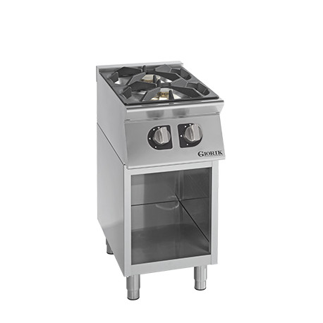 Buy Giorik CG720G, 2 Burner Gas Hob on Open Base Cabinet 12kW Commercial Range - Unika700