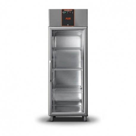 Buy Tecnodom AF07PKMTNPV, Upright Refrigerator Single Glass Door 700L Commercial Stainless Steel