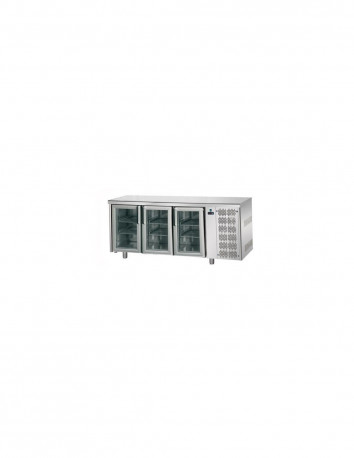 Buy Tecnodom TF03MIDPV, 3 Glass Door Under Counter Chiller 460L Commercial Refrigerator