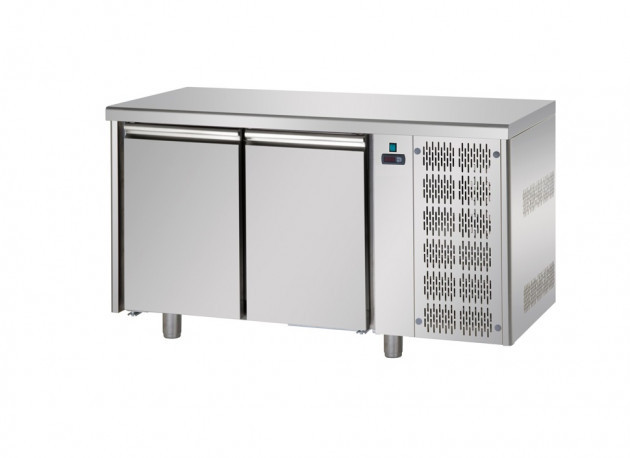 Buy Tecnodom TF02MIDGNGRA, Undercounter Chiller 2 Door 310L Granite Top Commercial Refrigerator