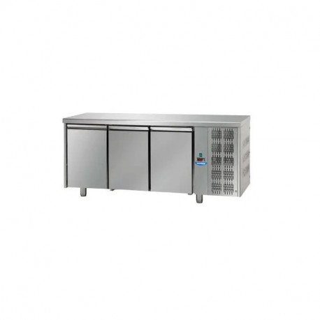 Buy Tecnodom TF03MIDGN, Refrigerated Worktop Counter 3-Door + Neutral Drawer, Granite Top, 460L Commercial Refrigerator