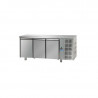 Buy Tecnodom TF03MIDGN, Refrigerated Worktop Counter 3-Door + Neutral Drawer, Granite Top, 460L Commercial Refrigerator