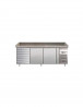 Buy Tecnodom PZ03EKOC6SX, Commercial Refrigerated Pizza Prep Counter 2 Doors 6 Drawers GN 1/1