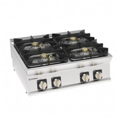 Buy Tecnoinox PCH8G7 (713198), 4 Burners Hermetic Gas Boiling Top, Cast Iron Grids